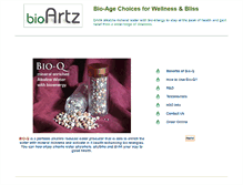 Tablet Screenshot of bioartz.com
